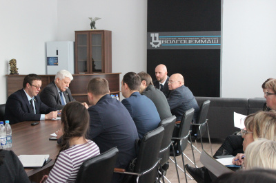 На «Волгоцеммаше» прошла встреча с председателем Думы Тольятти